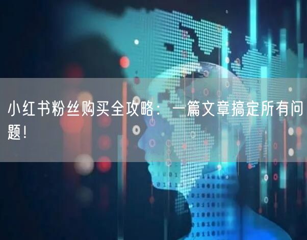 小红书粉丝购买全攻略：一篇文章搞定所有问题！
