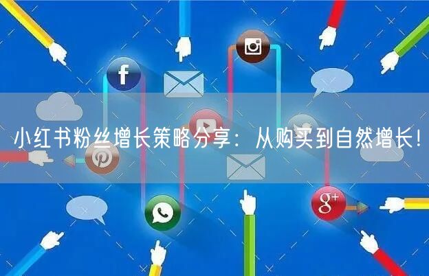 小红书粉丝增长策略分享：从购买到自然增长！