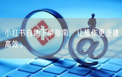 小红书自助下单指南，让操作更便捷高效。