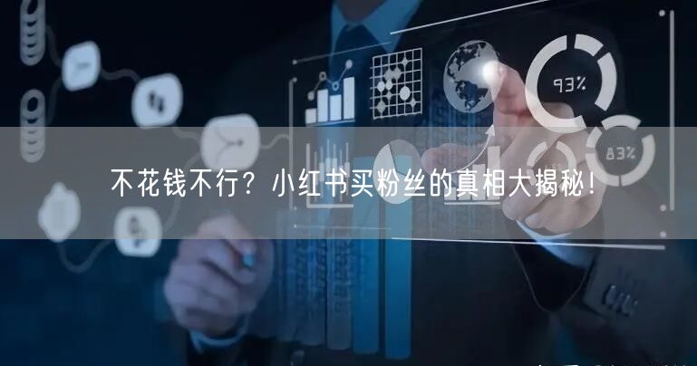 不花钱不行？小红书买粉丝的真相大揭秘！