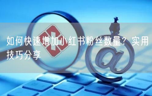 如何快速增加小红书粉丝数量？实用技巧分享
