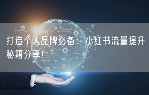 打造个人品牌必备：小红书流量提升秘籍分享！