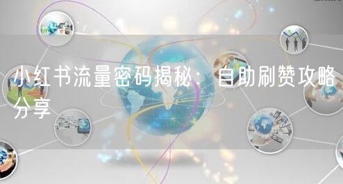 小红书流量密码揭秘：自助刷赞攻略分享