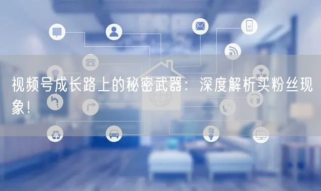 视频号成长路上的秘密武器：深度解析买粉丝现象！