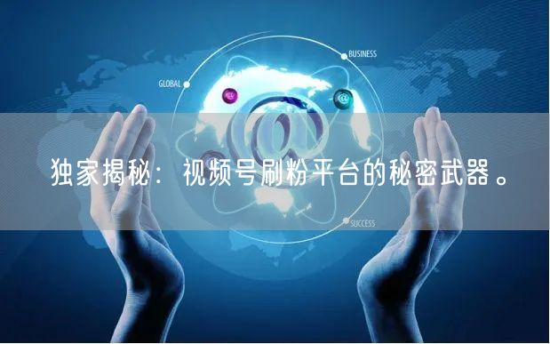 独家揭秘：视频号刷粉平台的秘密武器。