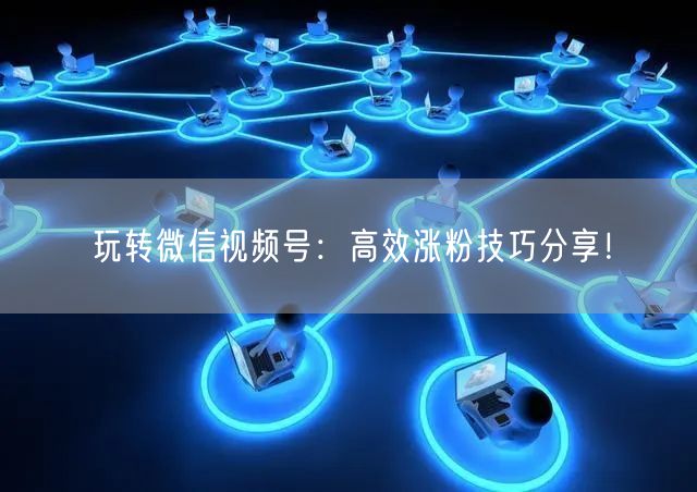 玩转微信视频号：高效涨粉技巧分享！