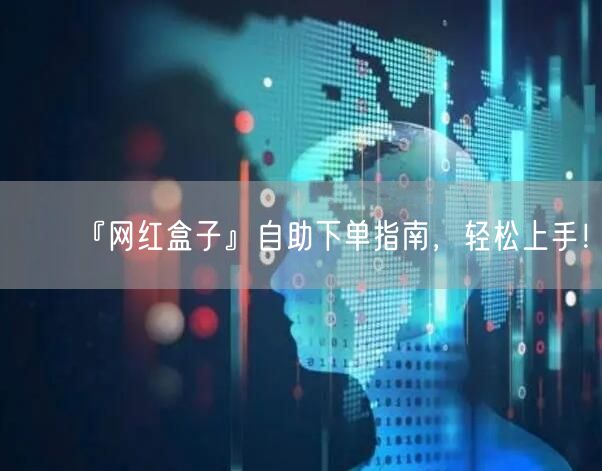 『网红盒子』自助下单指南，轻松上手！