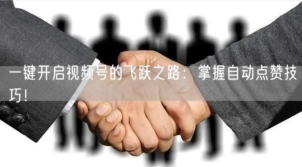 一键开启视频号的飞跃之路：掌握自动点赞技巧！