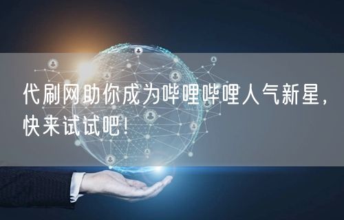 代刷网助你成为哔哩哔哩人气新星，快来试试吧！