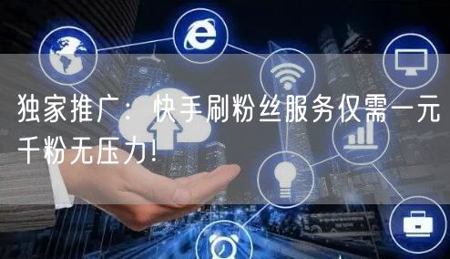 独家推广：快手刷粉丝服务仅需一元千粉无压力！