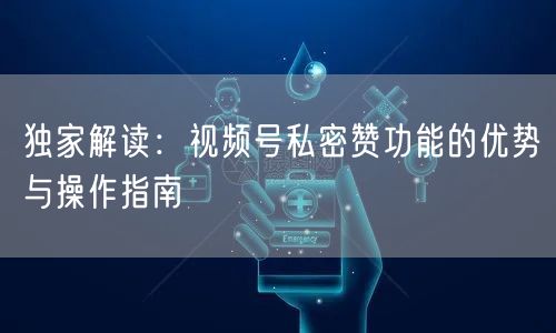 独家解读：视频号私密赞功能的优势与操作指南