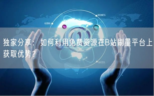 独家分享：如何利用免费资源在B站刷量平台上获取优势？